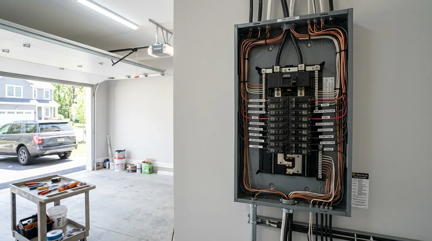 Professional electrical panel and wiring installation Professional electrical panel and wiring installation